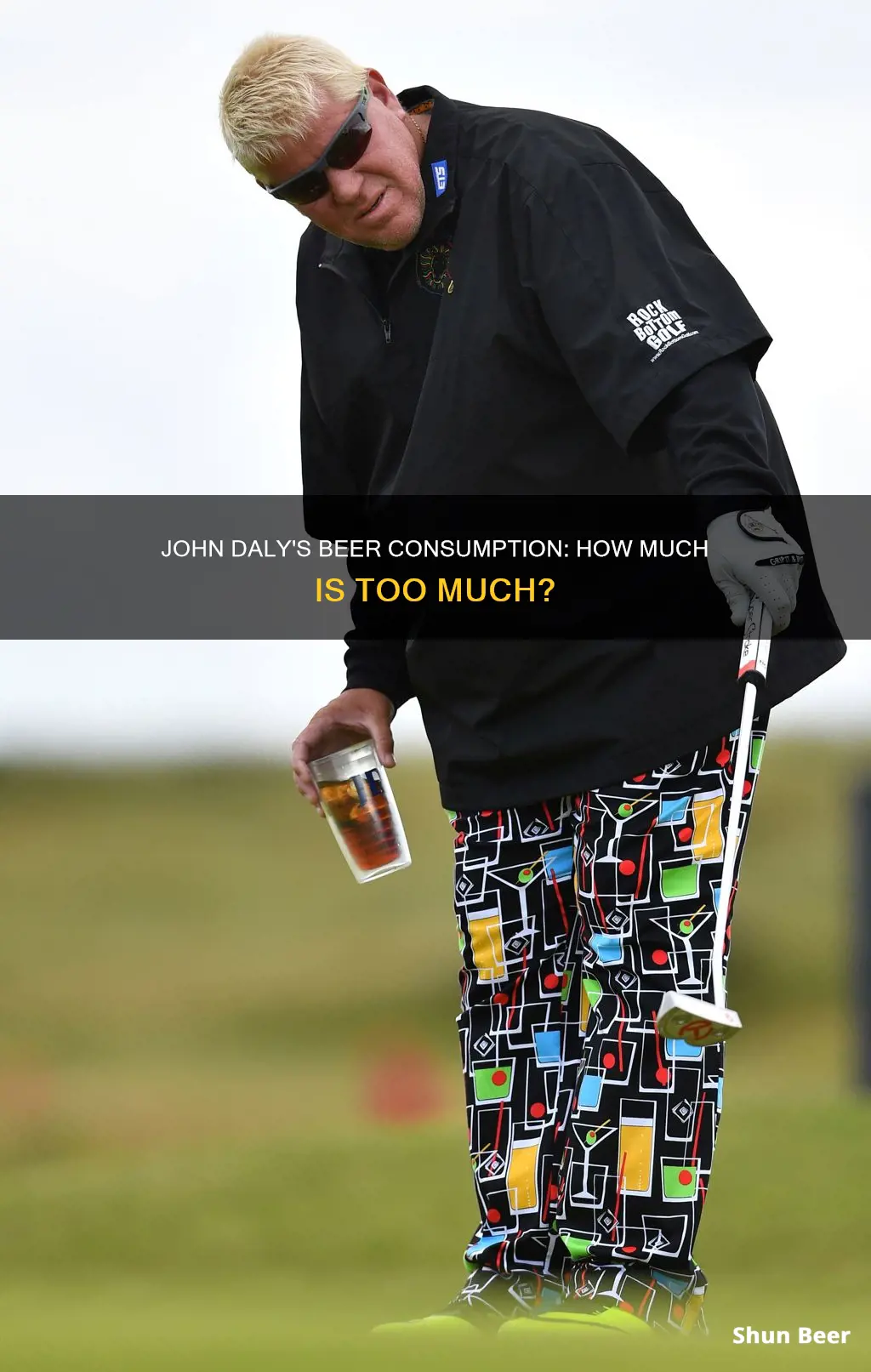 how much beer does john daly drink