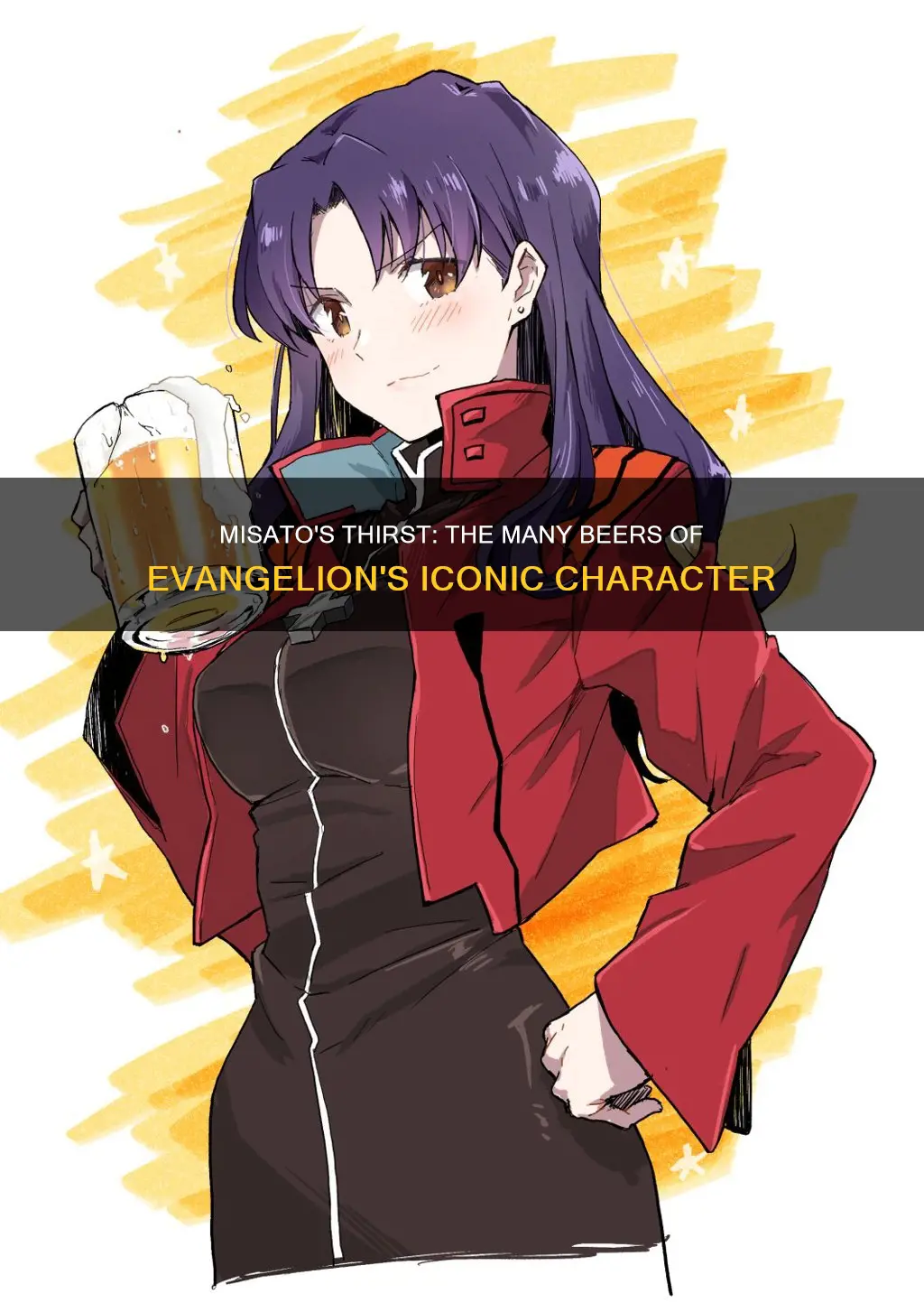 how much beer does misato drink