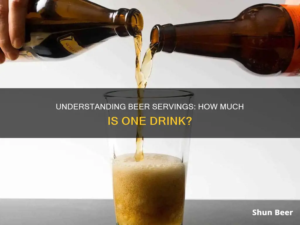 how much beer is conciderd one drink