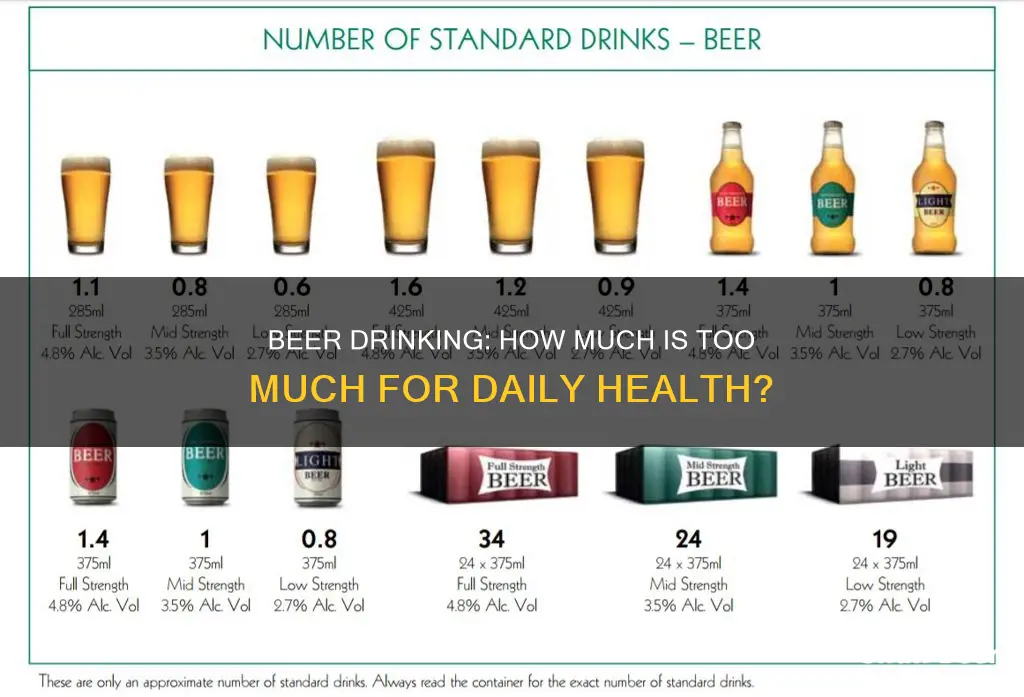 how much beer is healthy to drink per day