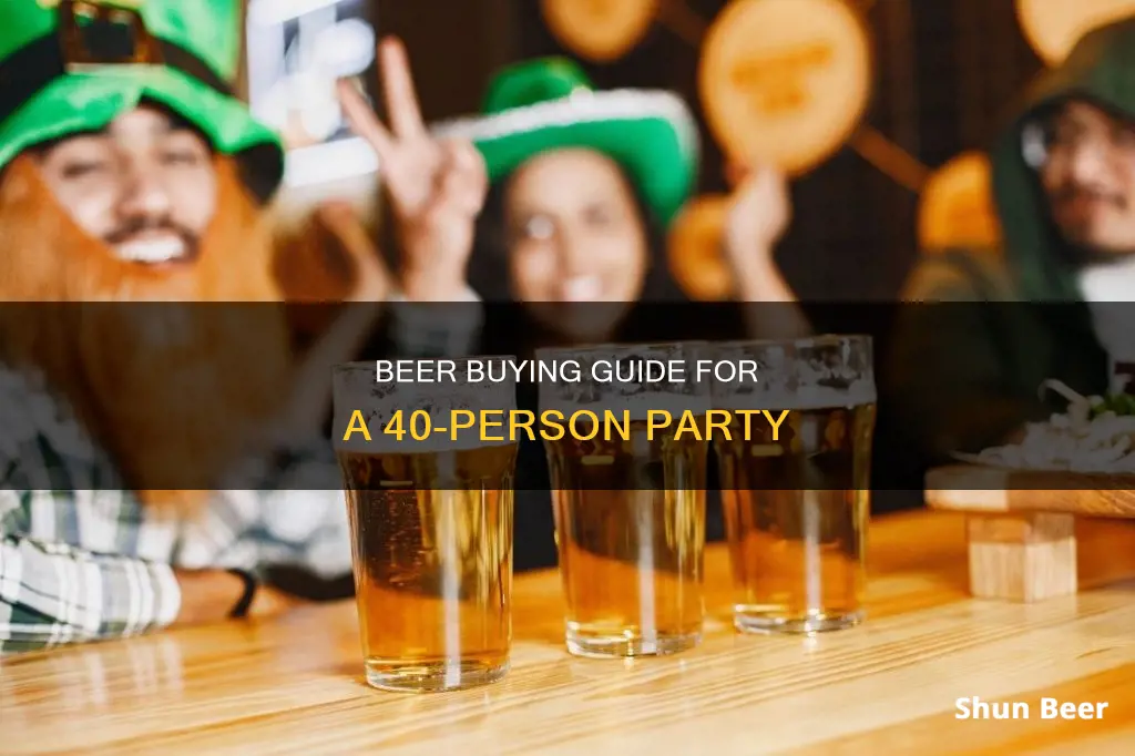 how much beer to buy for 40 guests