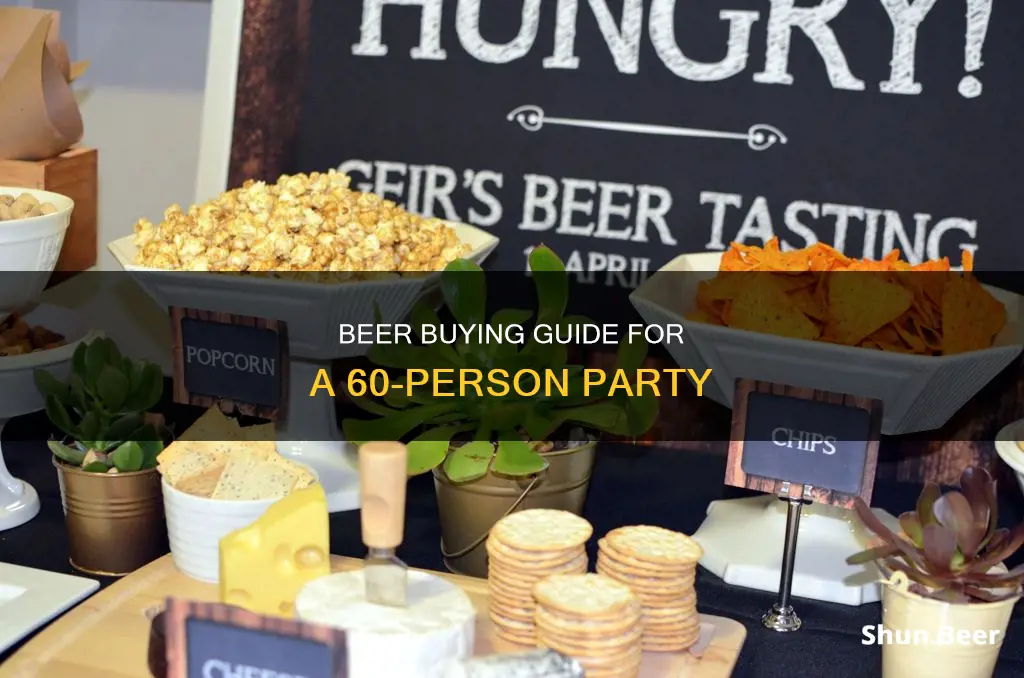 how much beer to buy for 60 guests