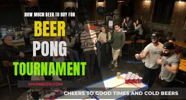 Beer Pong Tournament: How Much Beer is Enough?