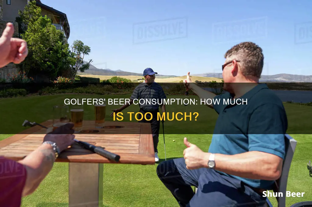 how much beer to golfers drink