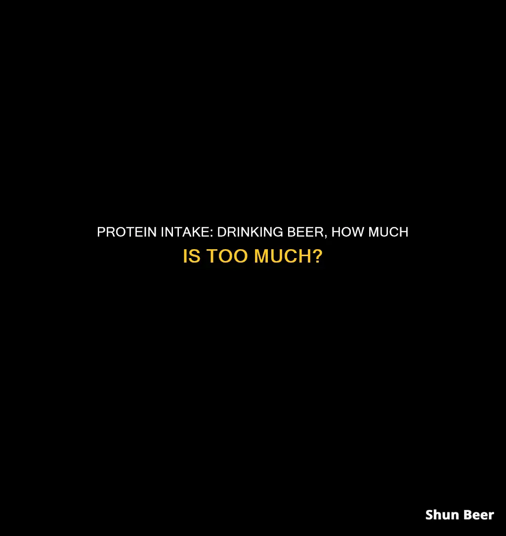 how much protein drink 2 beers a day