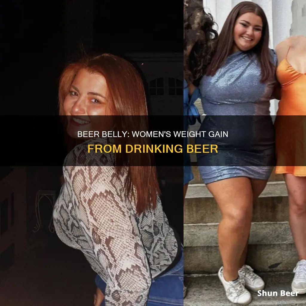 how much weight can a woman gain drinking beer