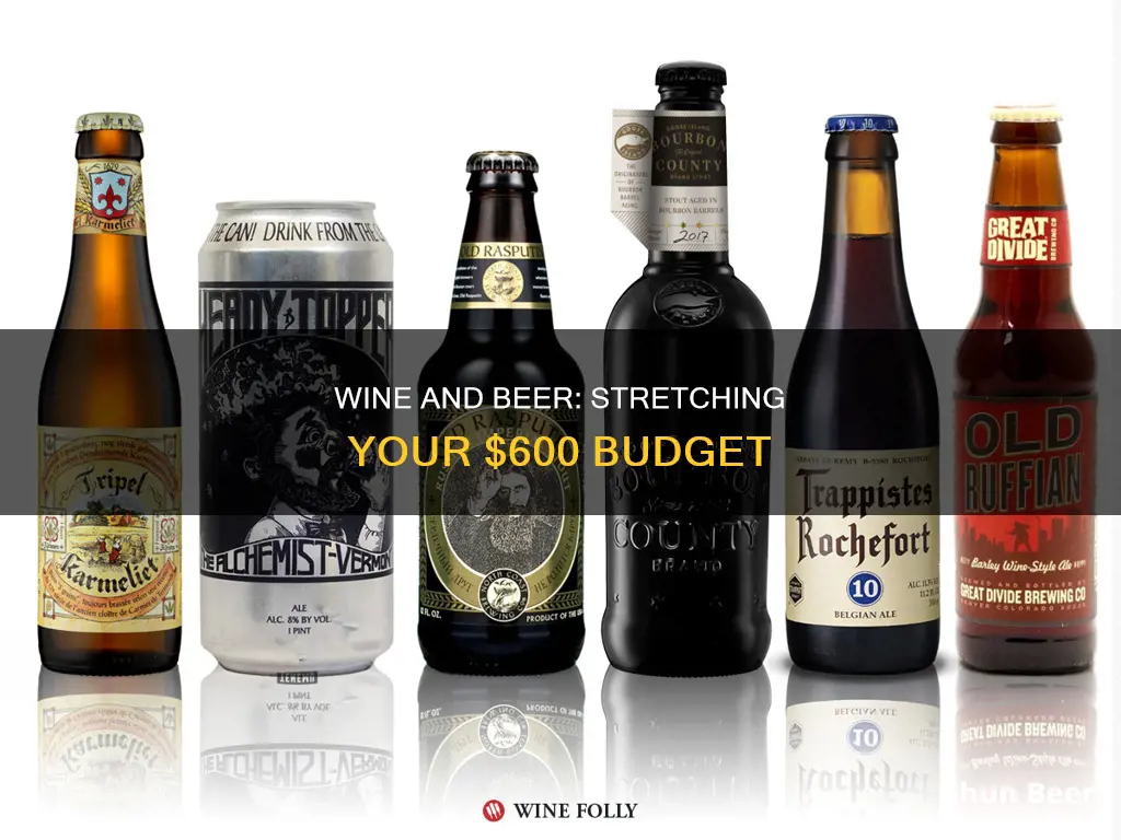 how much wine and beer will 600 buy