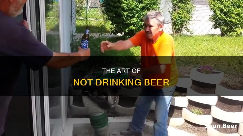 how not to drink a beer