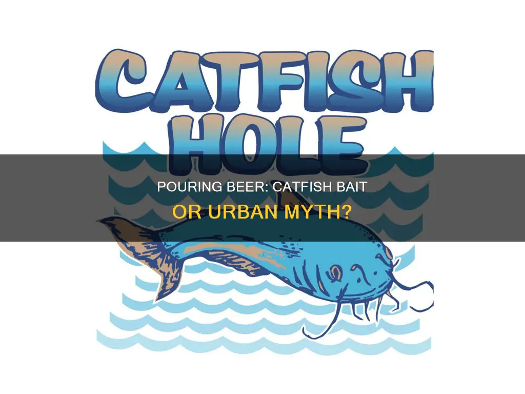 how pouring beer into catfish hole works