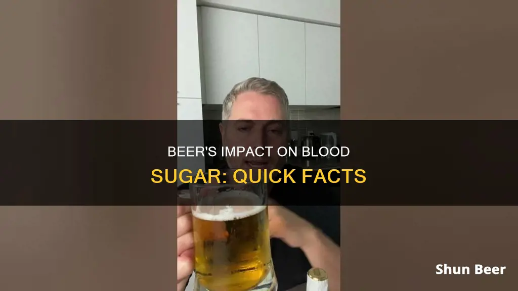 how quick does beer effect blood sugar