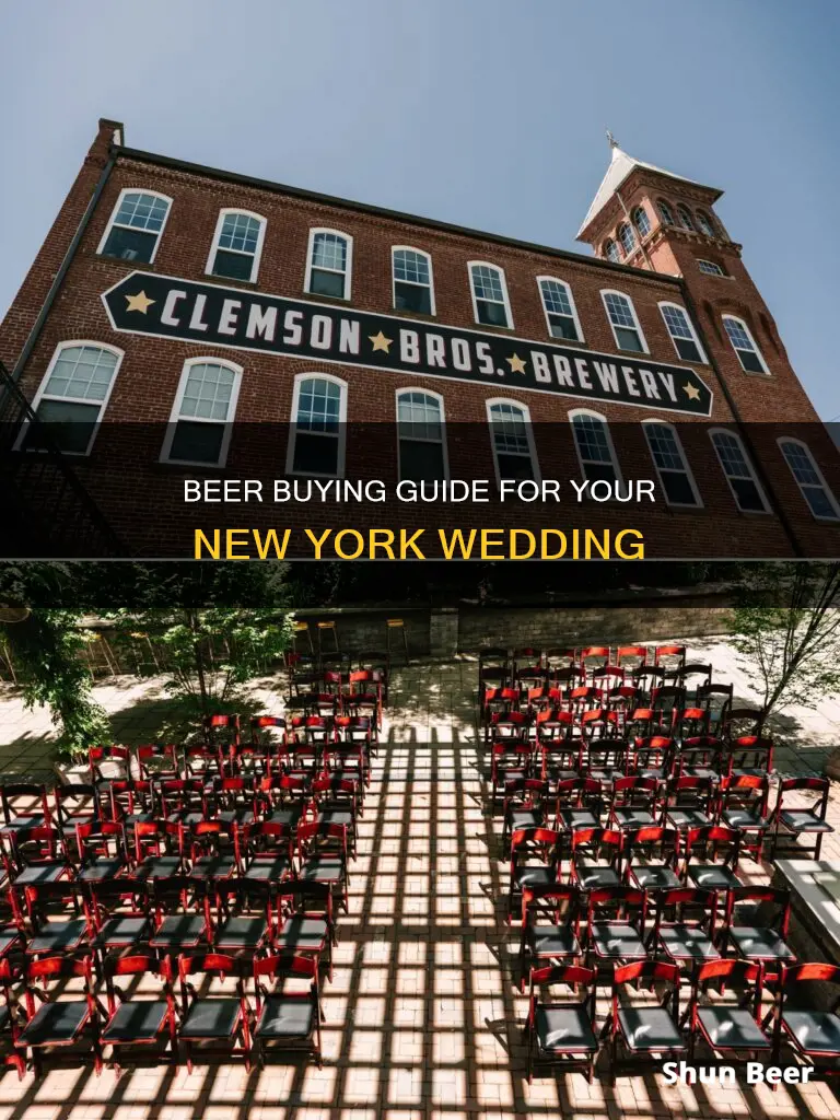 how to buy beer for a new york wedding