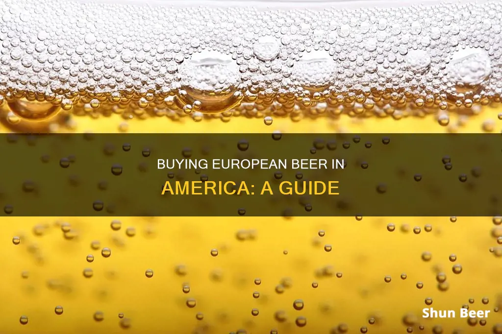 how to buy european beer in america