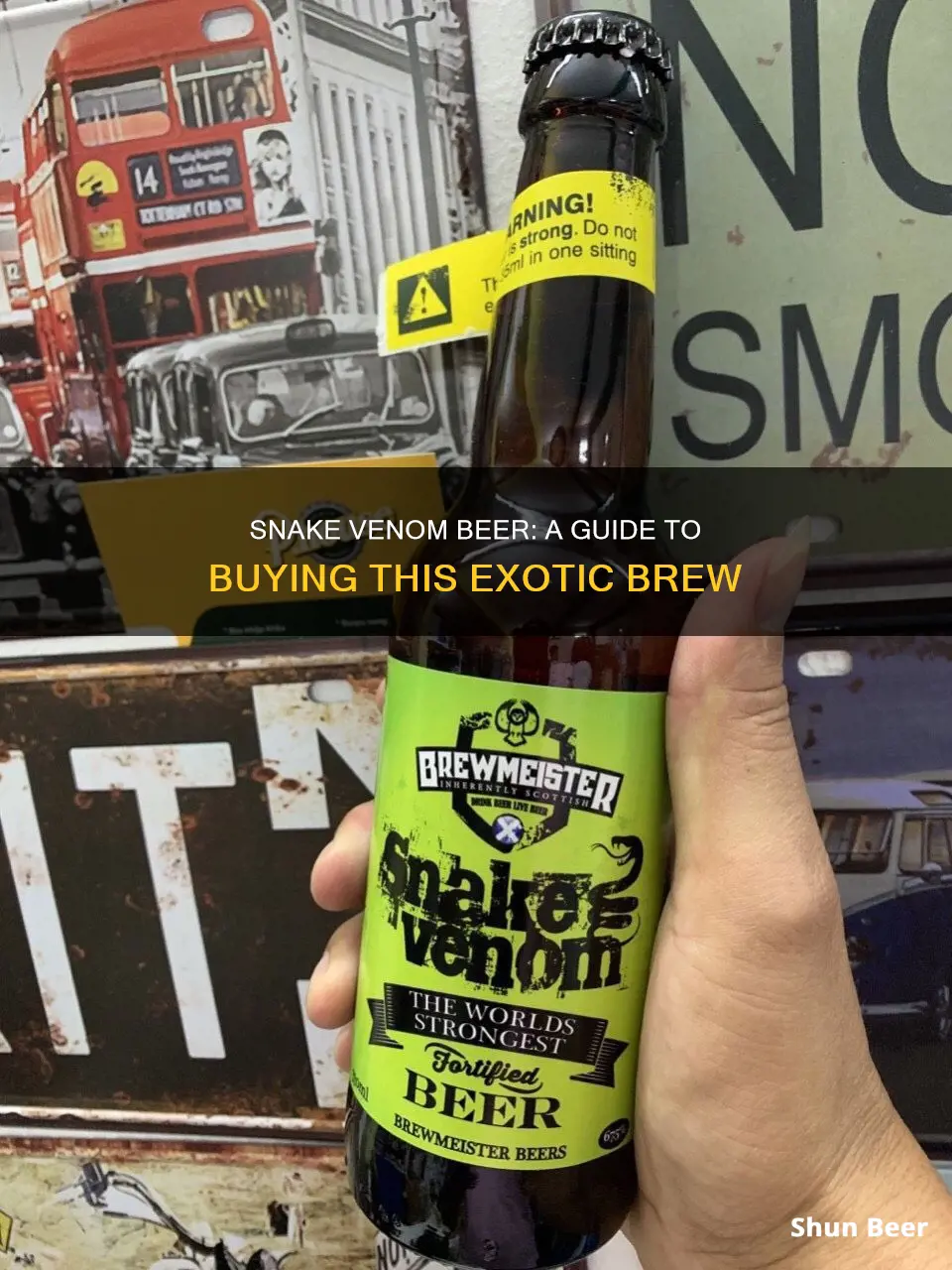 how to buy snake venom beer