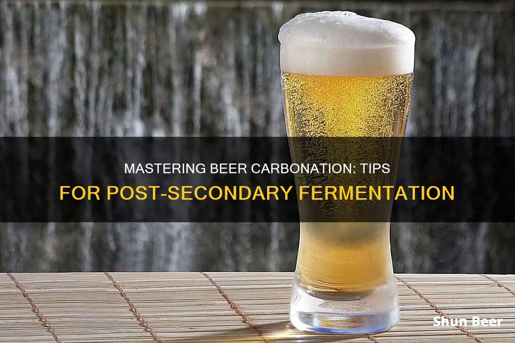 how to carbonate beer after secondary fermentation