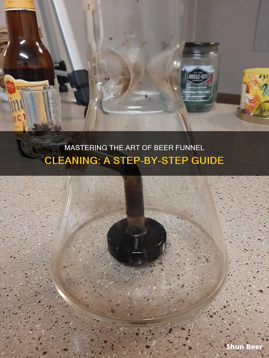 how to clean a beer funnel