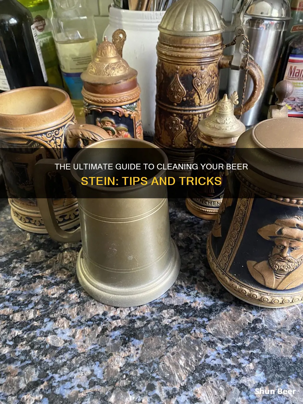 how to clean a beer stein