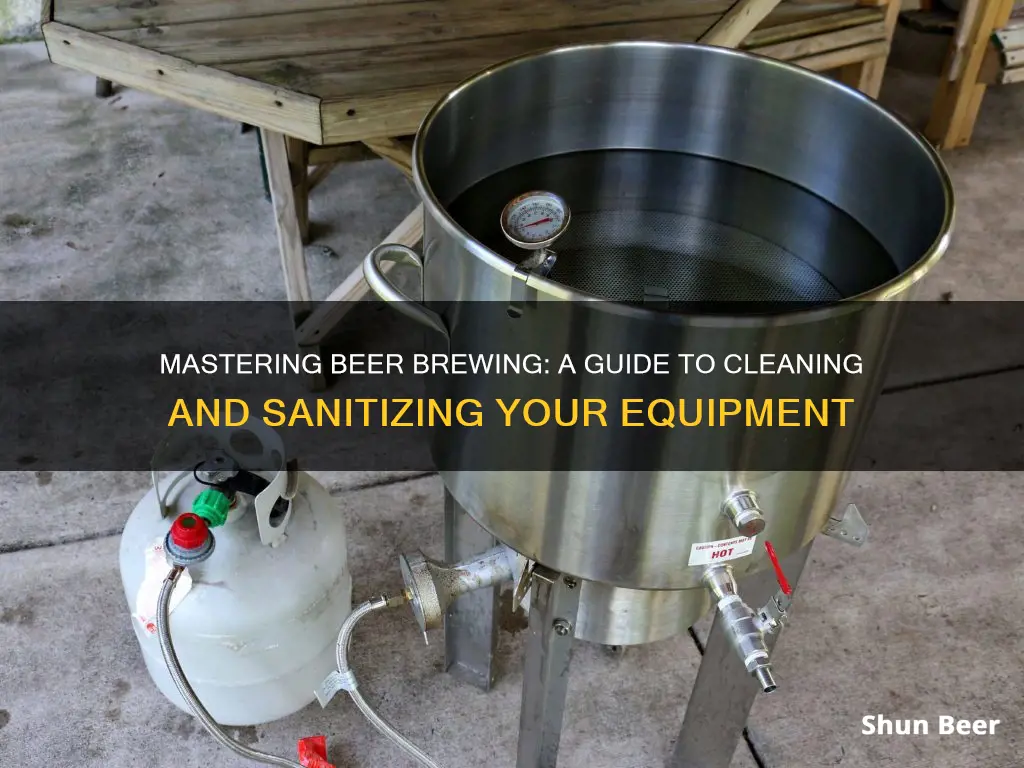 how to clean and sanitize beer equipment