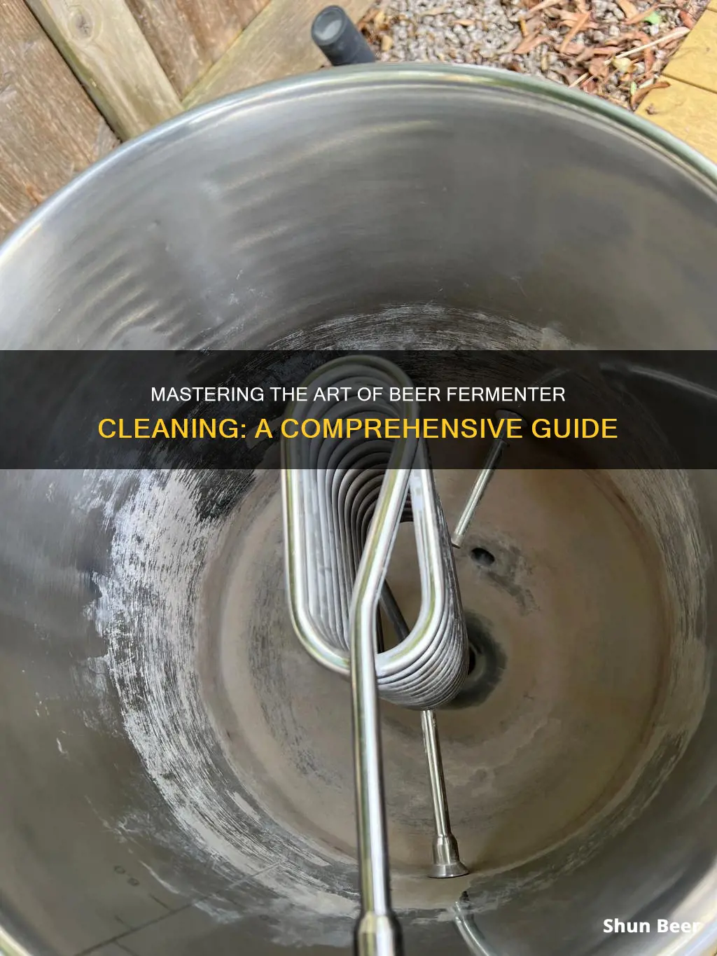 how to clean beer fermenter