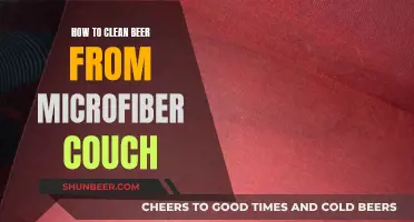 Beer Spill on Microfiber Couch? Here's How to Clean It!