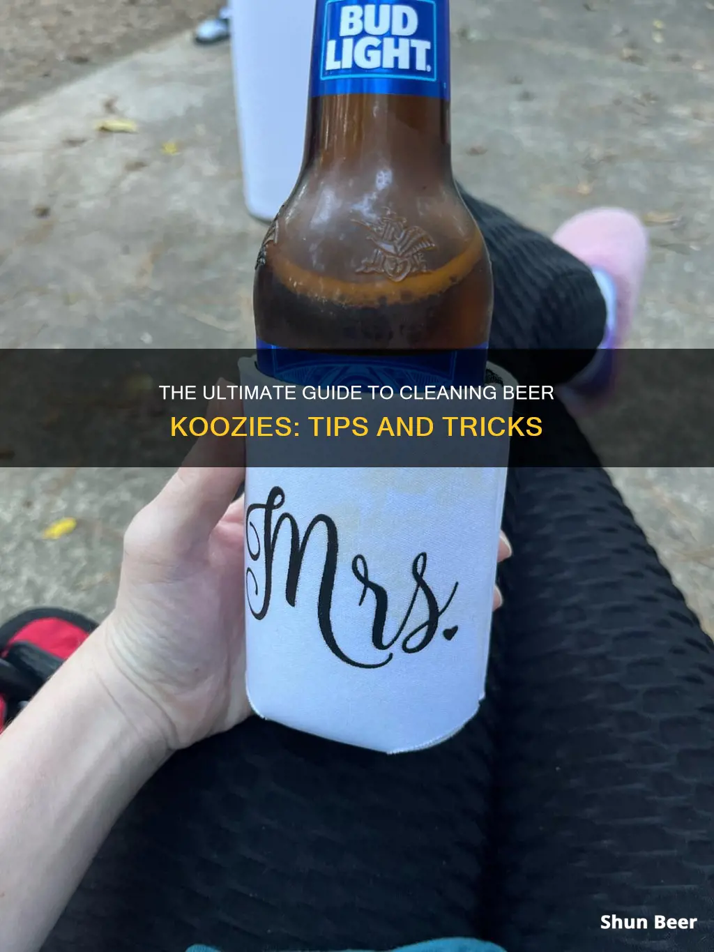 how to clean beer koozies