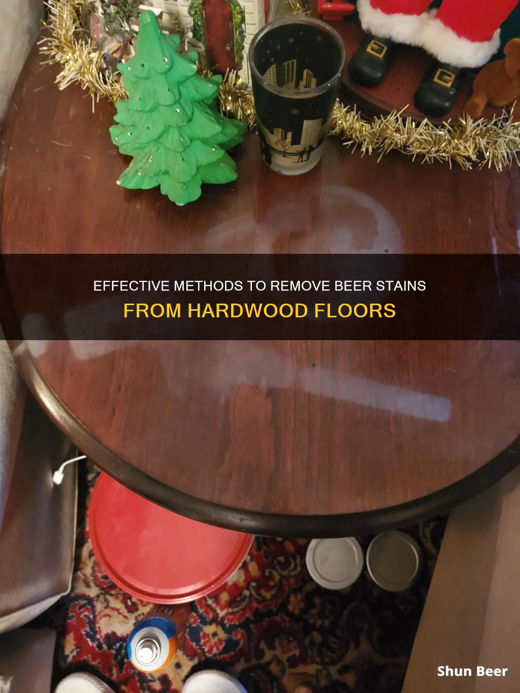 how to clean beer off hardwood floors