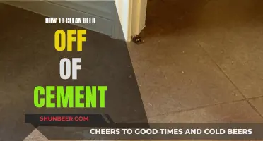 Beer-Stained Cement: Effective Cleaning Tips for a Spotless Surface