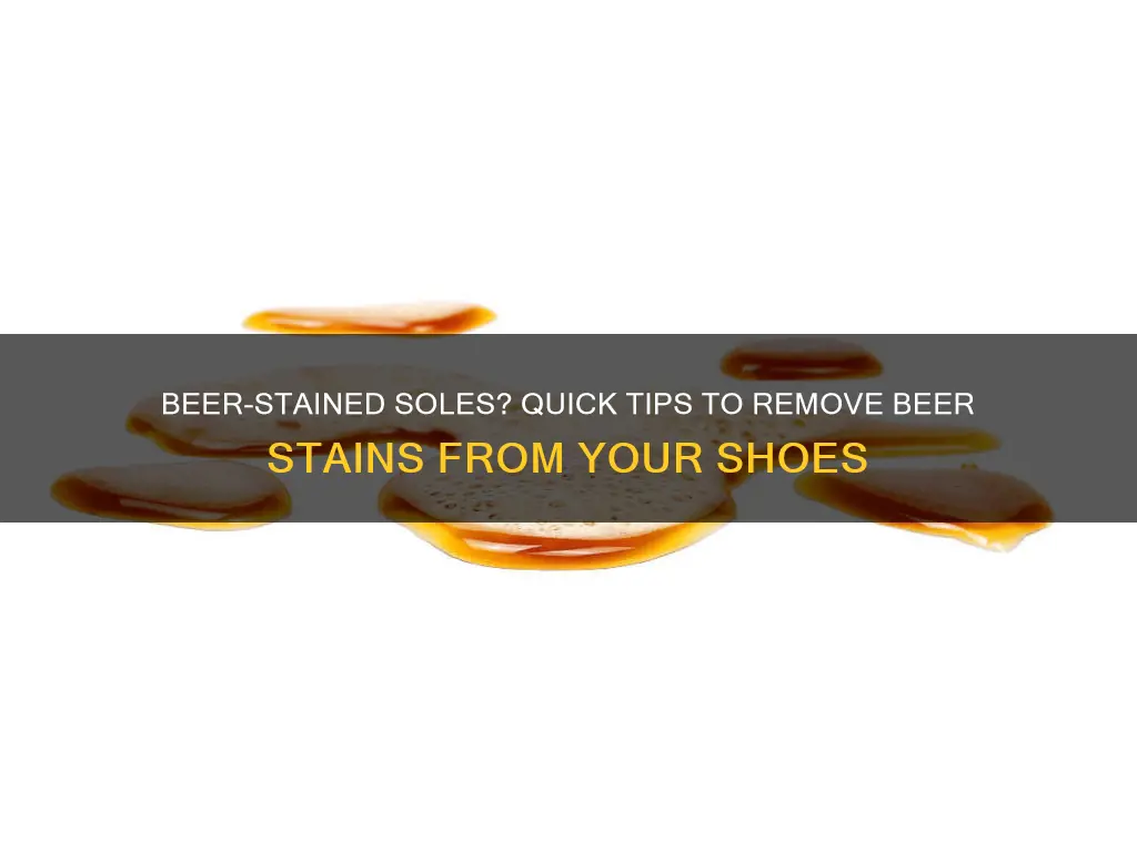 how to clean beer off shoes