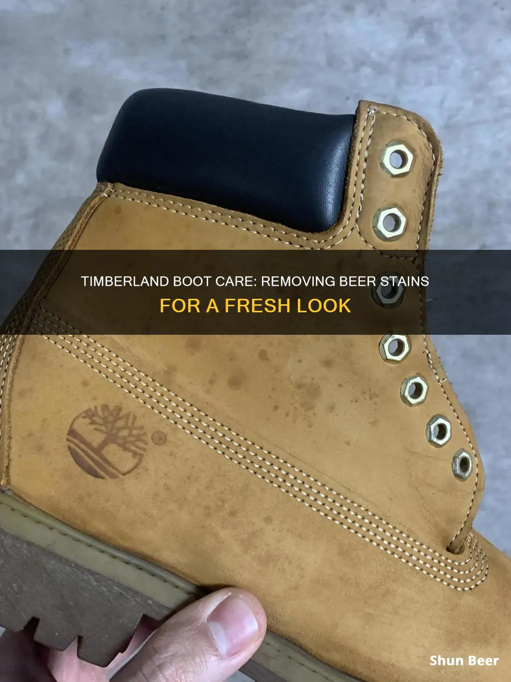 how to clean beer off timberland boots