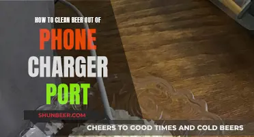 Beer-Stained Phone Charger: A Guide to Cleaning the Port