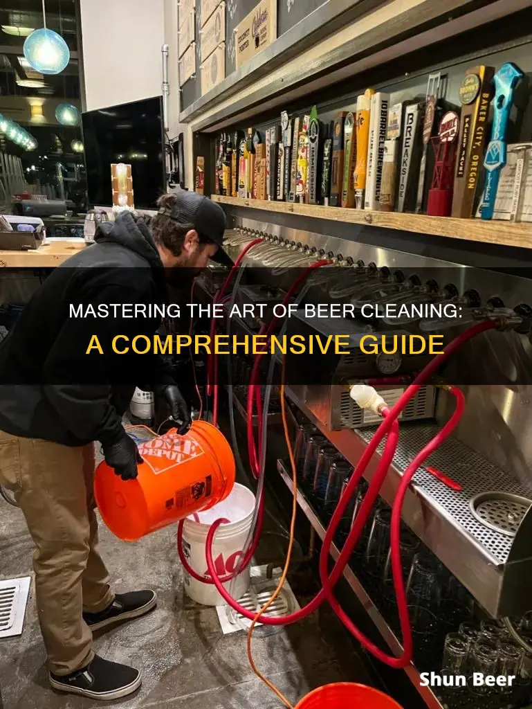 how to clean beer