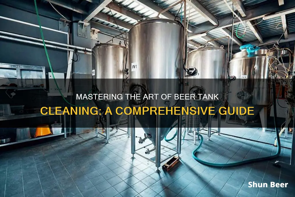 how to clean out a beer tank