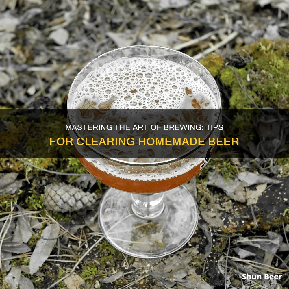 how to clear a homemade beer