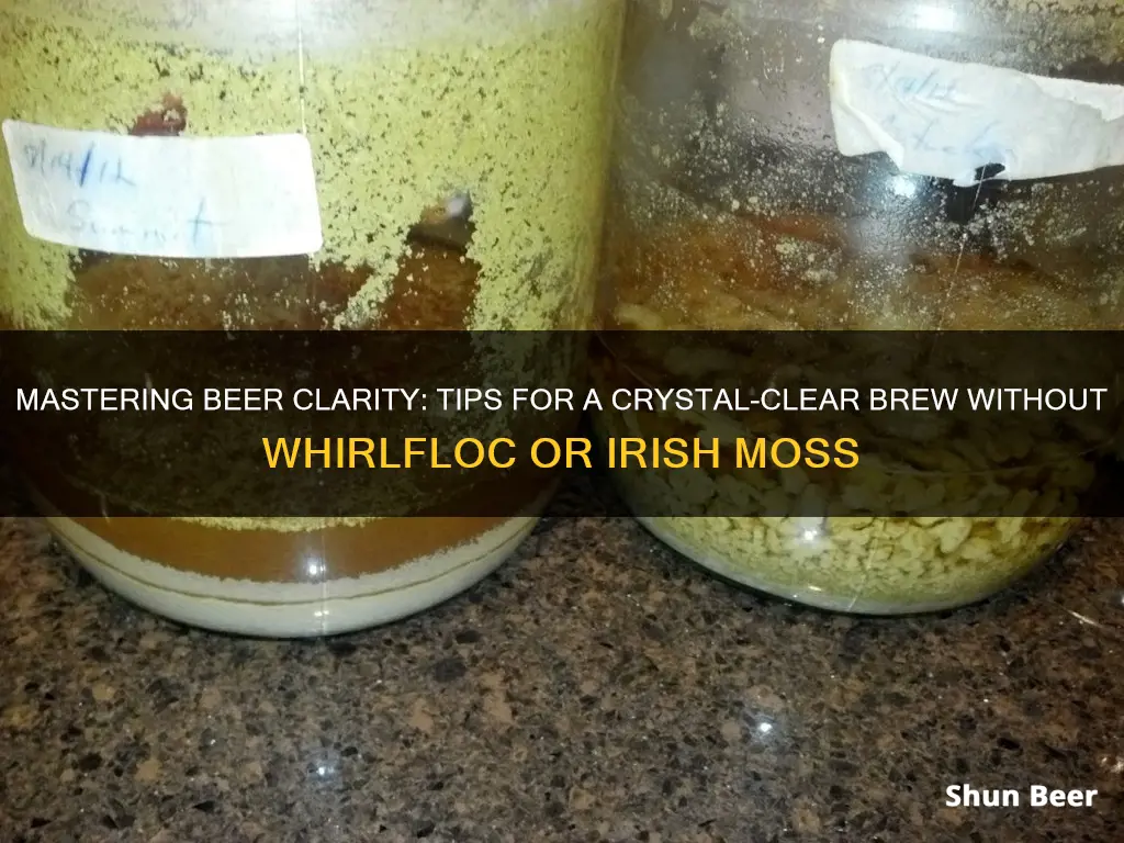 how to clear beer without whirlfloc or irish moss