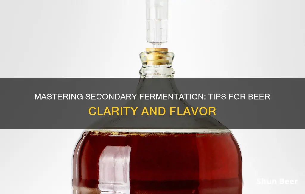 how to clear up beer with secondary fermentation