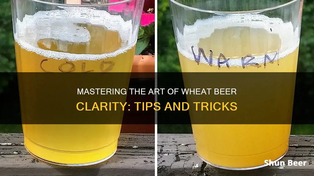 how to clear wheat beer