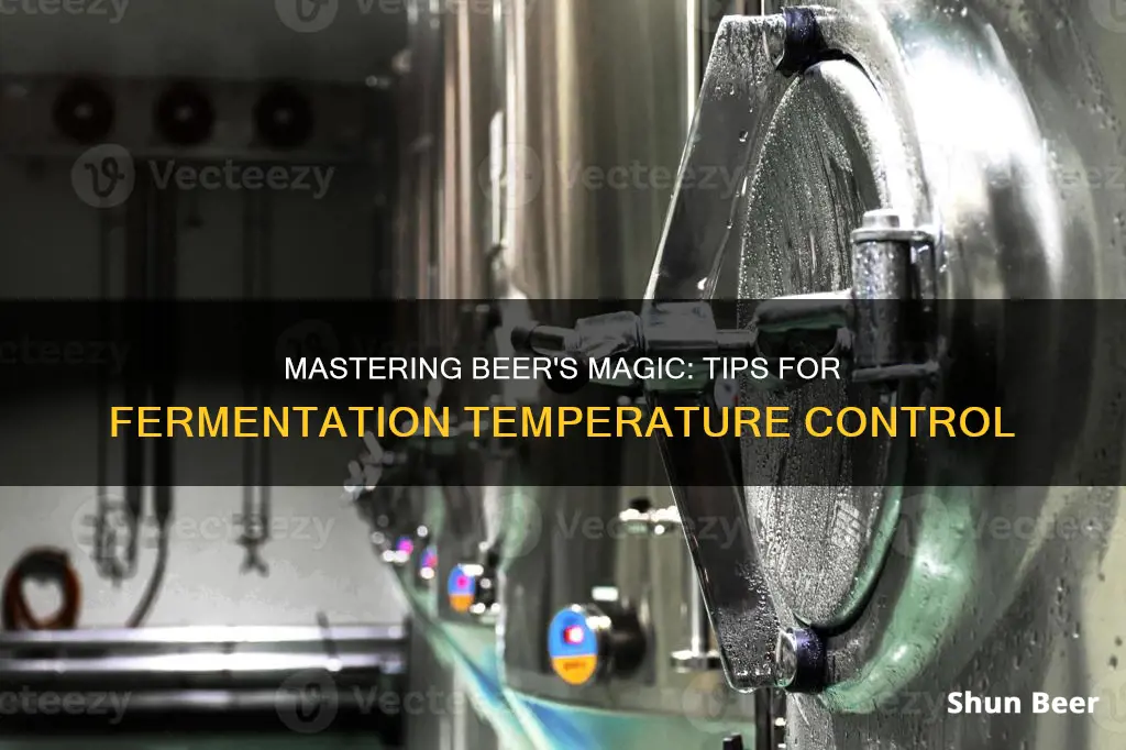 how to control beer fermentation temperature