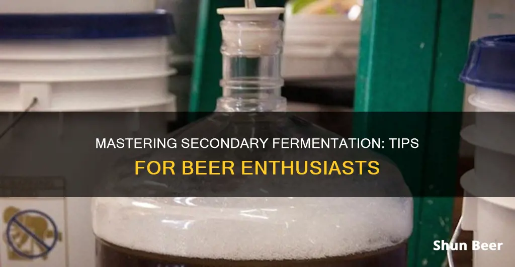 how to do secondary fermentation beer