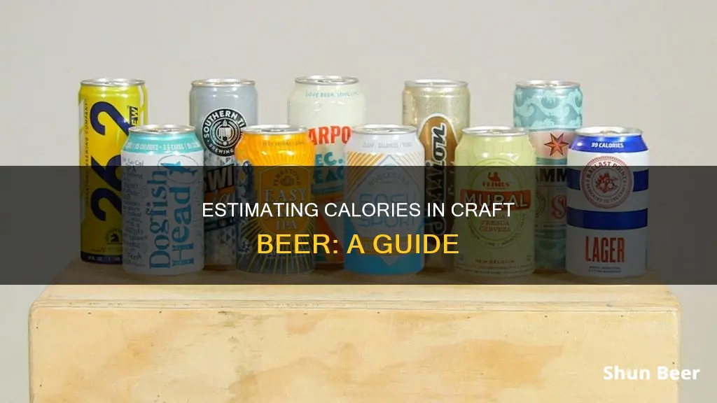 how to estimate calories craft beer