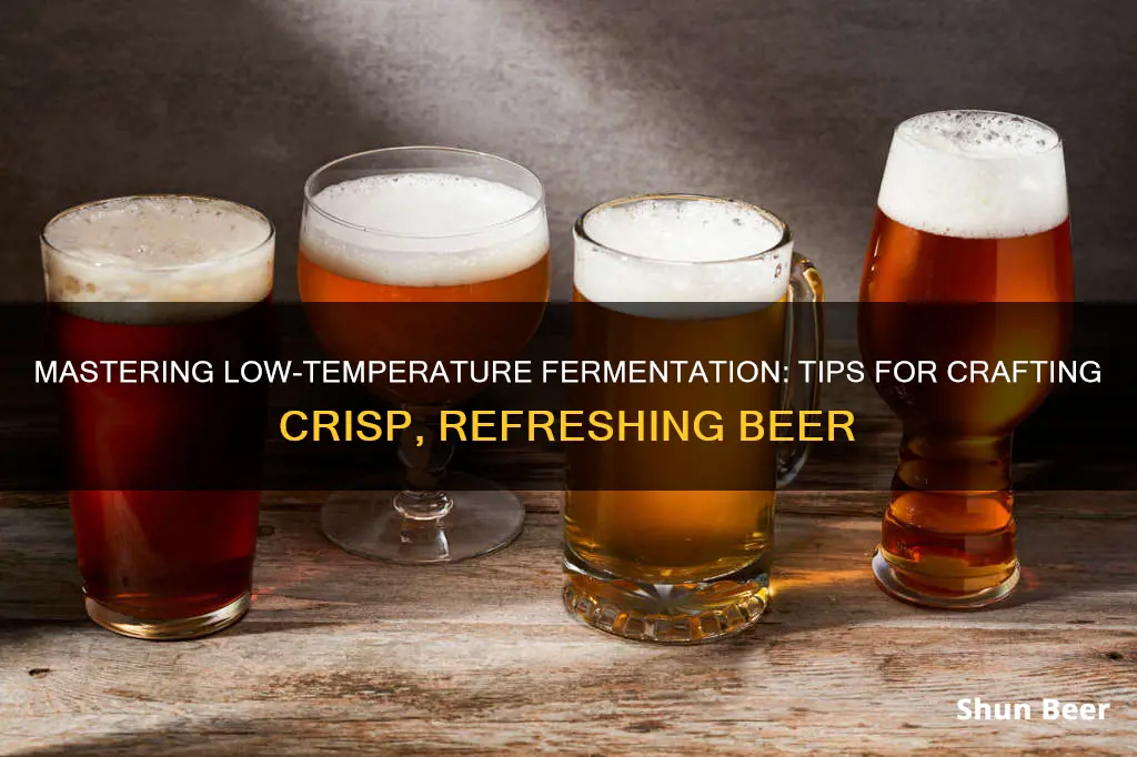 how to keep low temperature fermenting beer