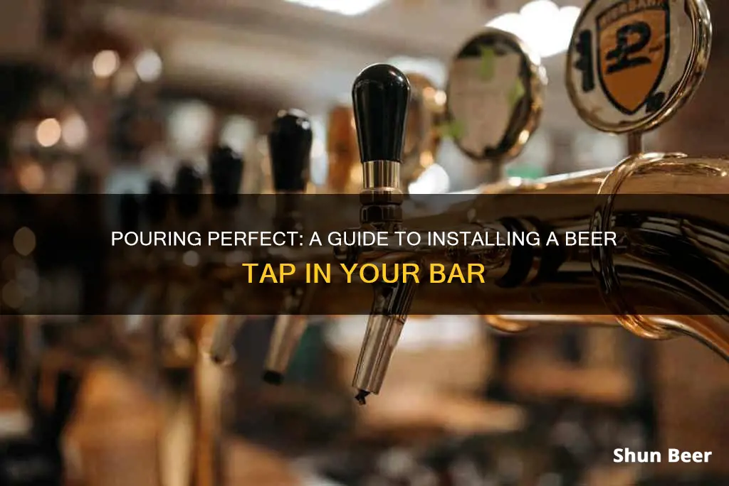 how to put a beer tap in a bar