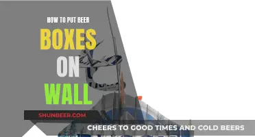 Creative Guide: Hanging Beer Boxes on Walls for a Unique Display