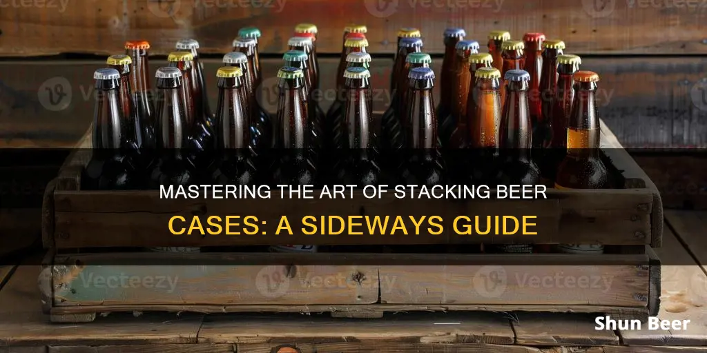 how to put beer cases sideways