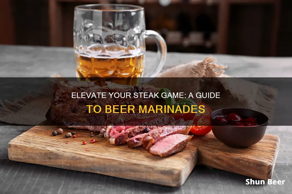 how to put beer on a steak