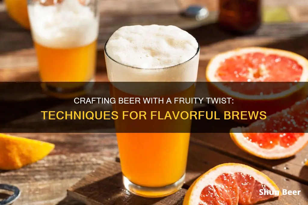 how to put fruit flavor into beer