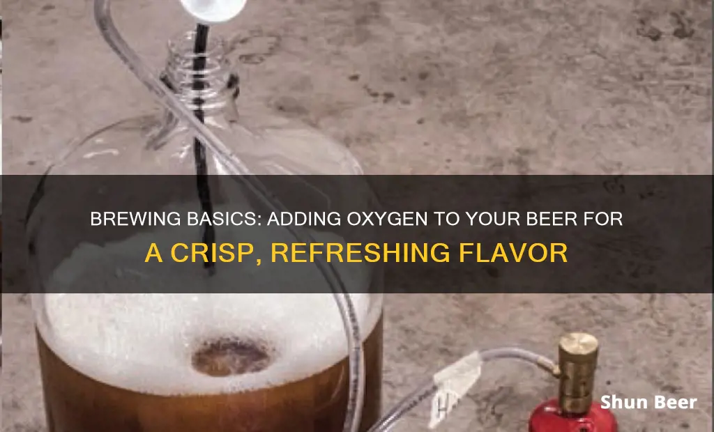 how to put oxygen in beer