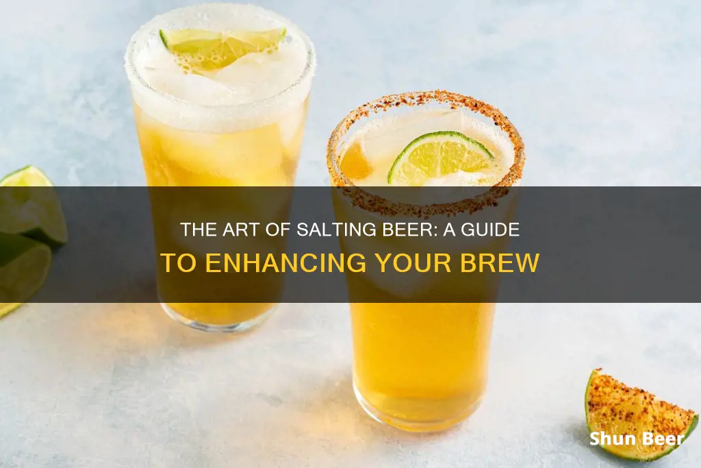 how to put salt in beer