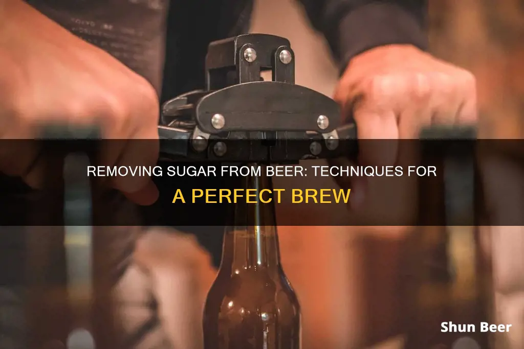 how to remove sugar from beer