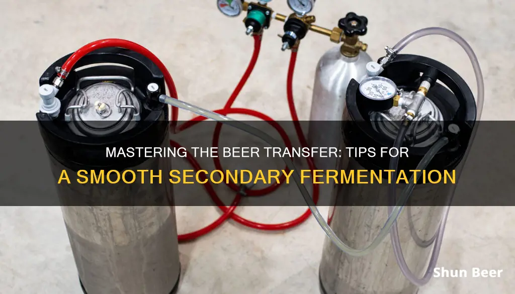 how to transfer beer from primary to secondary fermenter