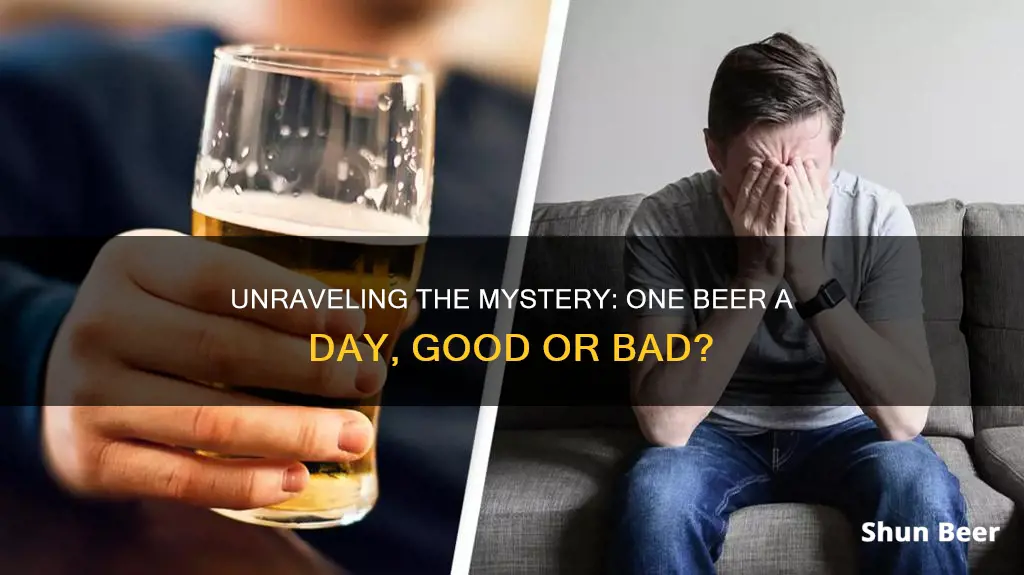 is 1 beer a day harmful