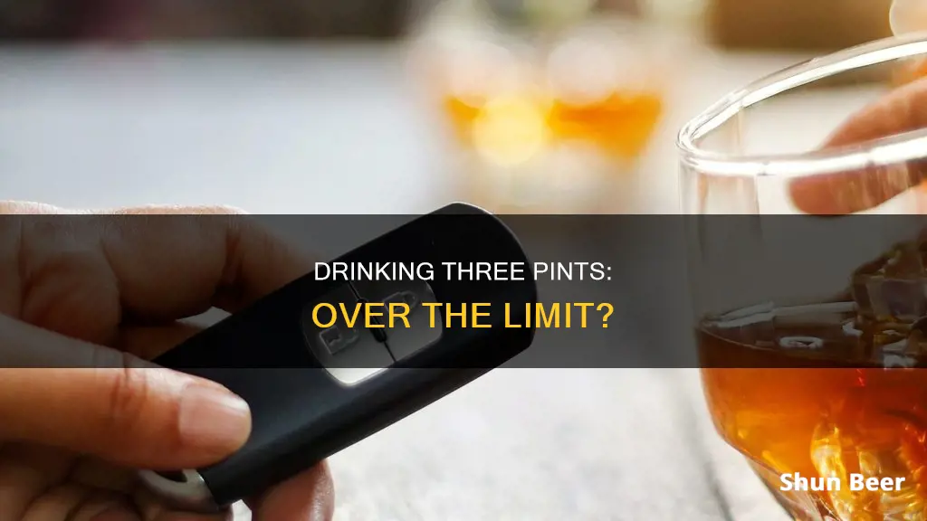 is 3 pints of beer over the limit